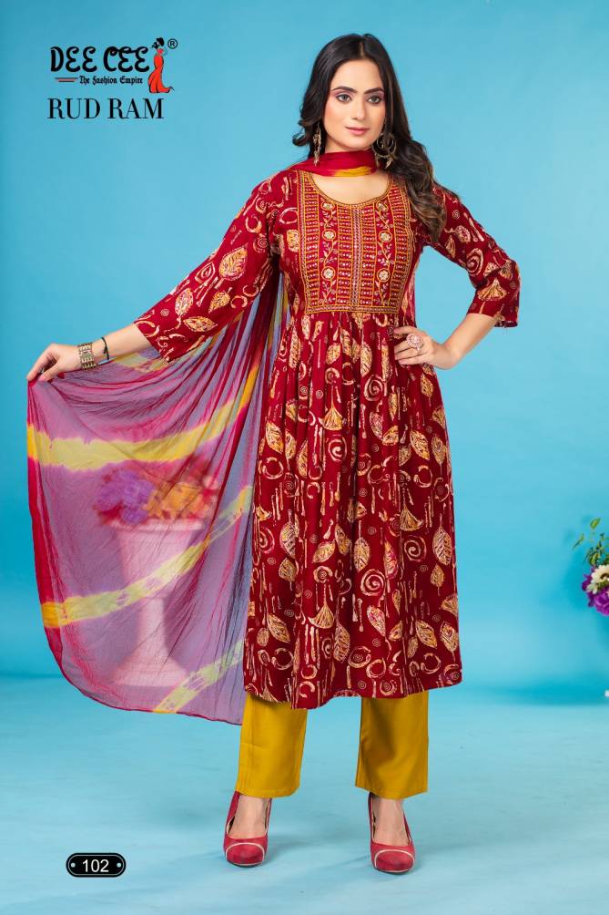 Rud Ram By Deecee Rayon Foil Printed Kurtis Wholesale Clothing Suppliers In India
